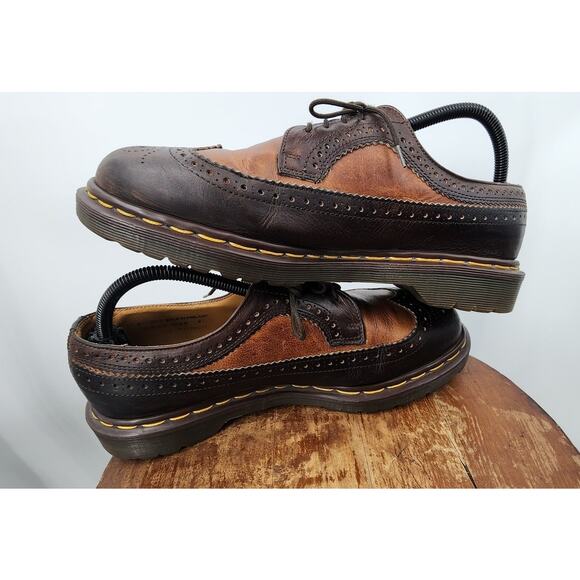 Vintage Dr. Martens 3989 Brogue Oxford Wingtip Made‎ In England Mens Size 9 L10 main image 5